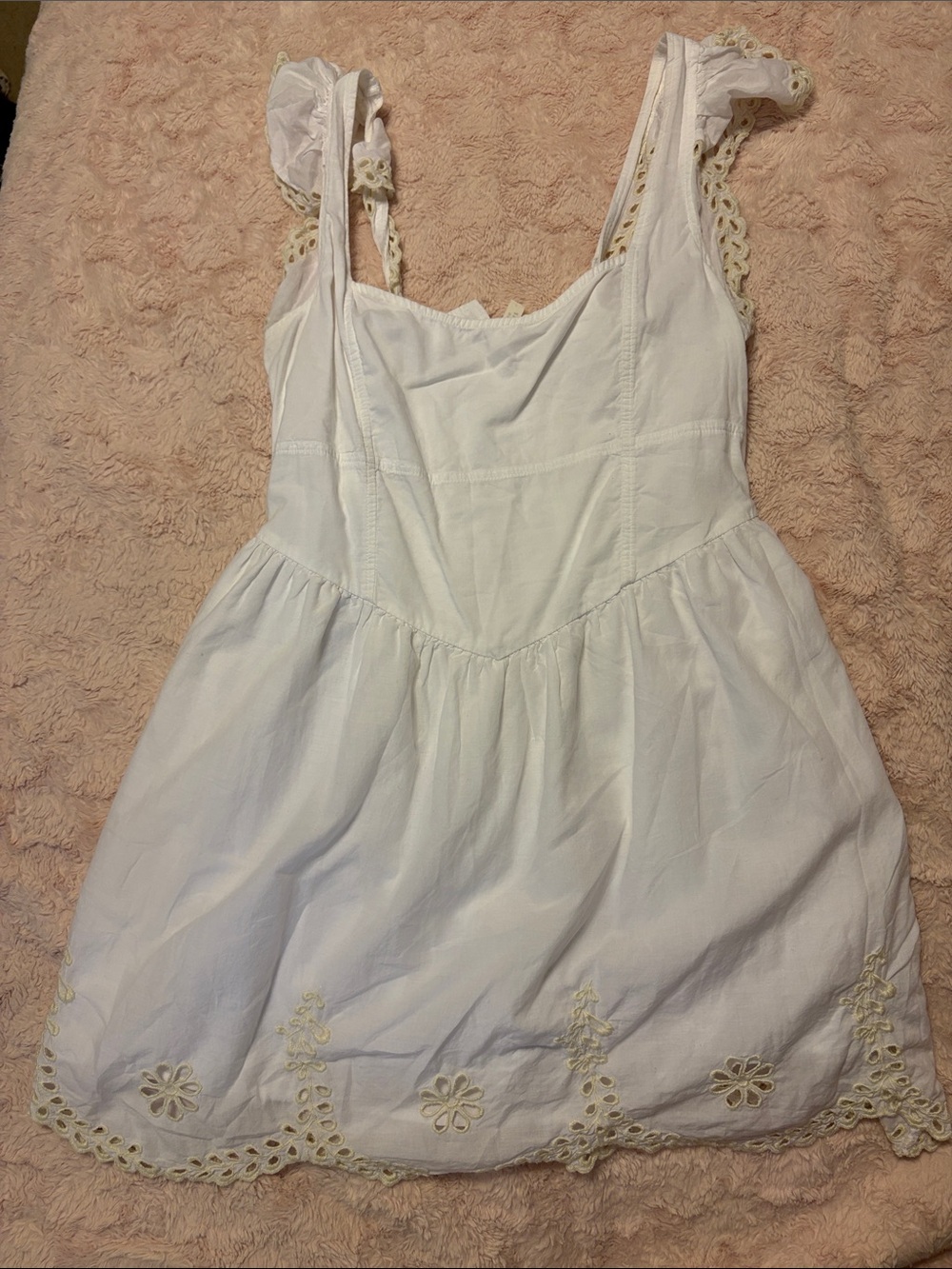 American Eagle Outfitters White Eyelet Sundress